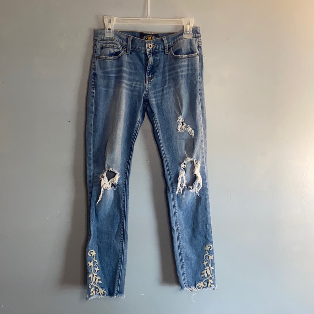 Lucky Brand | Blue Light Wash Charlie Skinny Denim Jeans | Size 4 27” waist